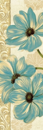 Picture of GARDEN FETE TURQUOISE PANEL I
