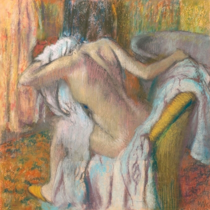 Picture of AFTER THE BATH- WOMAN DRYING HERSELF