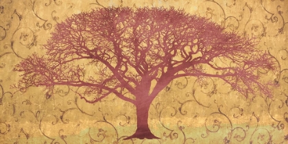 Picture of TREE ON A GOLD BROCADE