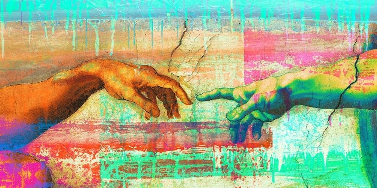 Picture of MICHELANGELOS CREATION OF ADAM 2.0 - DETAIL