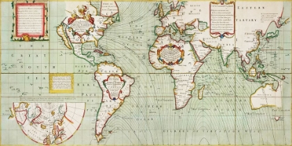 Picture of NOVA AND ACCURATISSIMA TOTIUS TERRARUM ORBIS TABULA NAUTICA-1707