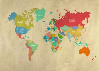 Picture of MODERN MAP OF THE WORLD