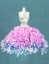 Picture of DRESSED IN FLOWERS II - OCEAN BLUE