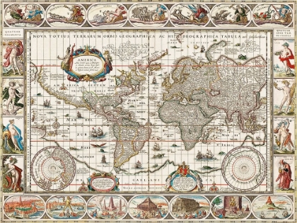 Picture of NOVA TOTIUS TERRARUM ORBIS GEOGRAPHICA AC HYDROGRAPHICA TABULA - 1635–1649