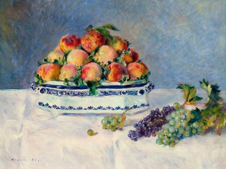 Picture of STILL LIFE WITH PEACHES AND GRAPES