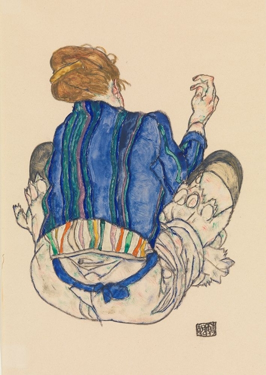 Picture of SEATED WOMAN-BACK VIEW