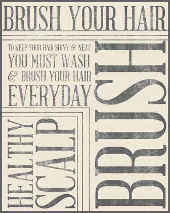 Picture of BATH REMINDERS IN GRAY I