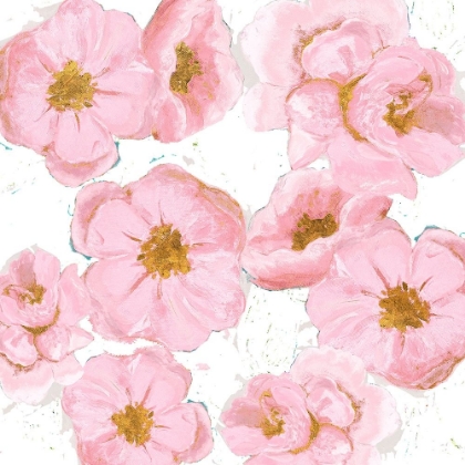 Picture of PINK AND GOLD FLORALS
