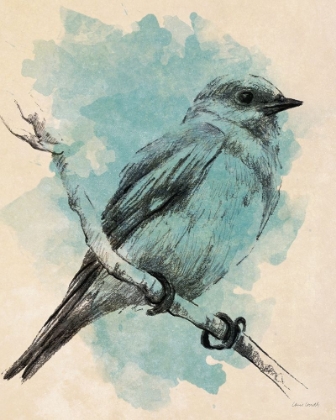 Picture of BIRD STUDY IN TEAL II
