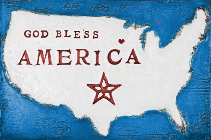 Picture of GOD BLESS AMERICA (RED, WHITE AND BLUE)