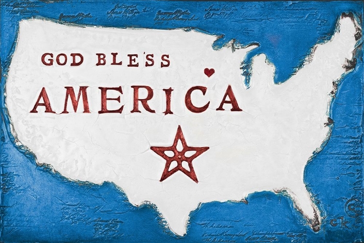 Picture of GOD BLESS AMERICA (RED, WHITE AND BLUE)