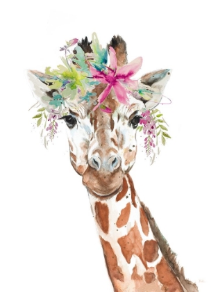 Picture of GIRAFFE WITH FLORAL CROWN