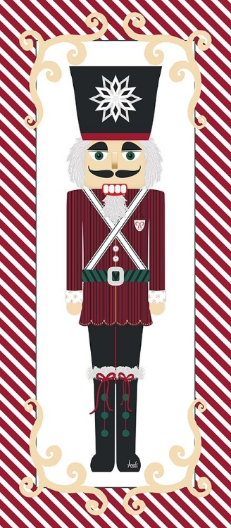 Picture of NUTCRACKER ON RED STRIPE I