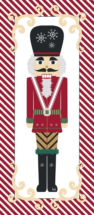 Picture of NUTCRACKER ON RED STRIPE II