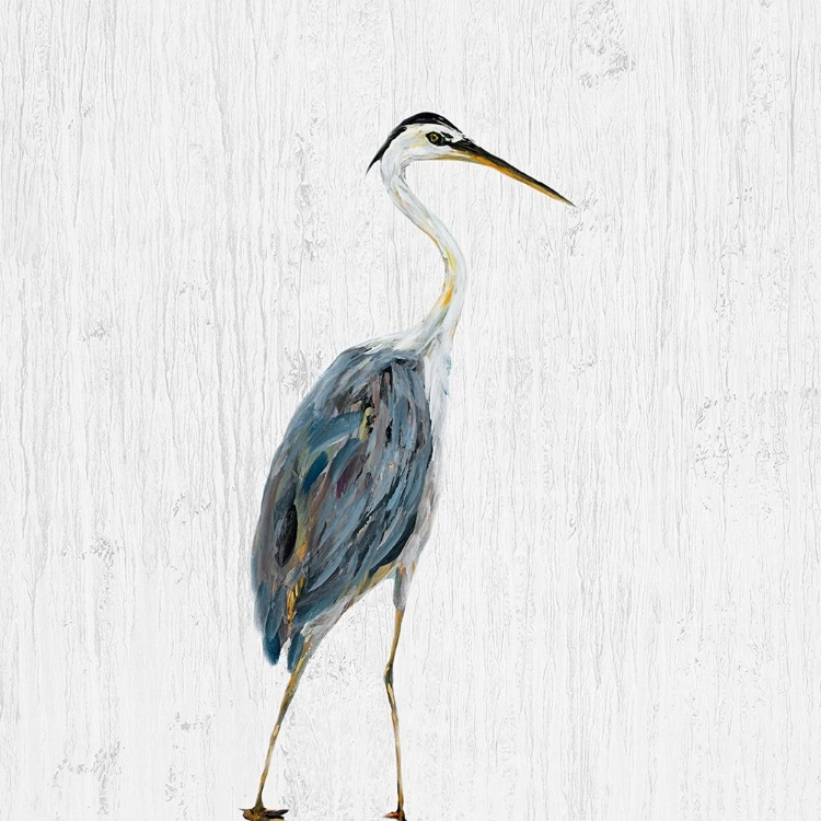 Picture of HERON ON WHITEWASH II