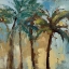 Picture of ISLAND MORNING PALMS SQUARE II