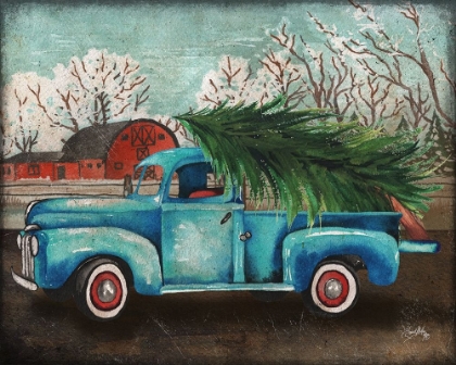 Picture of BLUE TRUCK AND TREE I