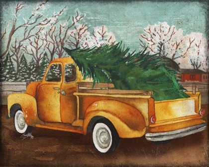 Picture of YELLOW TRUCK AND TREE III