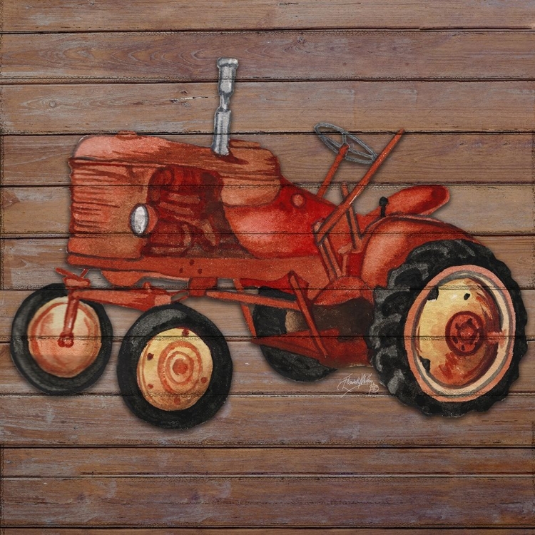 Picture of TRACTOR ON WOOD II