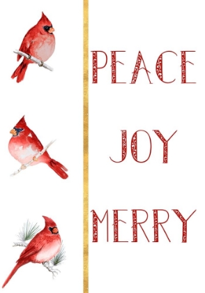 Picture of PEACE JOY MERRY CARDINALS