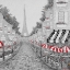 Picture of SPLASH OF RED IN PARIS I