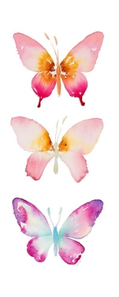 Picture of WATERCOLOR BUTTERFLIES PANEL I
