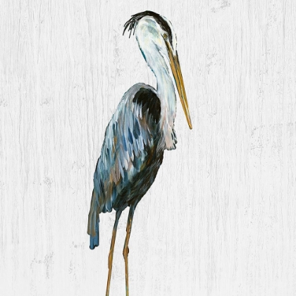 Picture of HERON ON WHITEWASH III