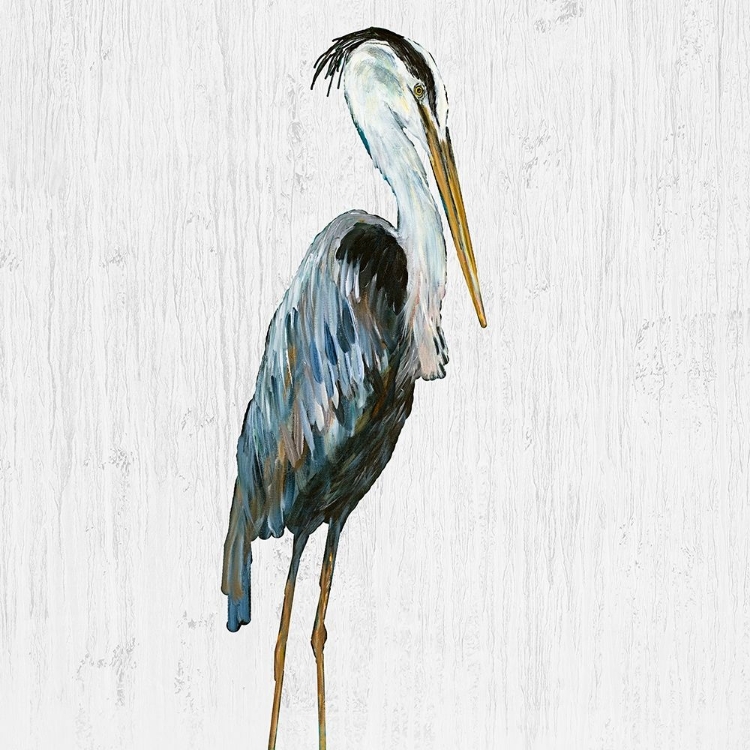 Picture of HERON ON WHITEWASH III