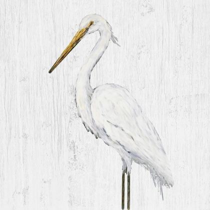 Picture of HERON ON WHITEWASH IV
