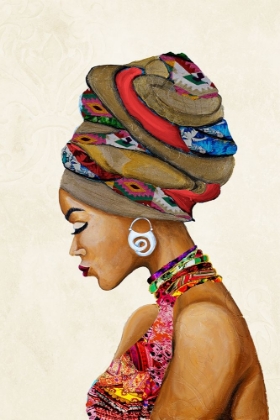 Picture of AFRICAN GODDESS ON BEIGE