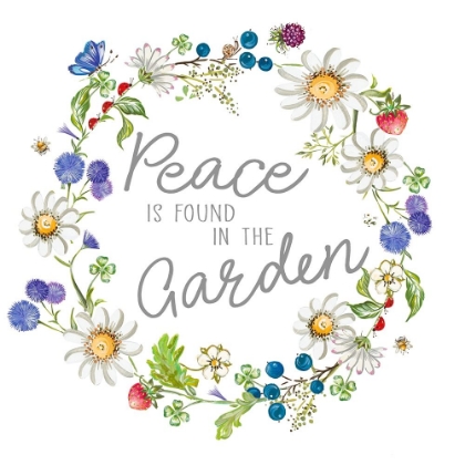 Picture of PEACE IS FOUND IN THE GARDEN