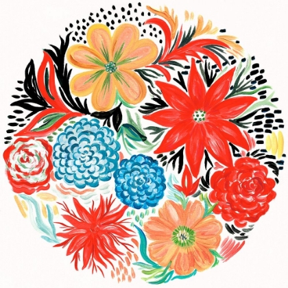 Picture of BRIGHT FLORAL MATISSE CIRCLE I