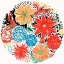 Picture of BRIGHT FLORAL MATISSE CIRCLE I