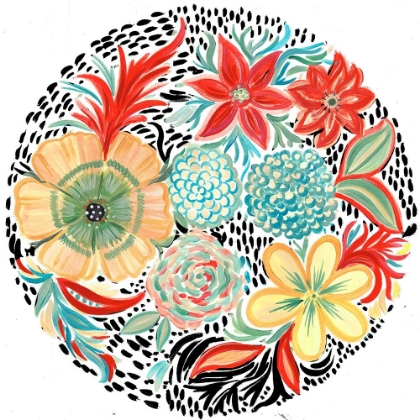 Picture of BRIGHT FLORAL MATISSE CIRCLE II