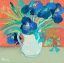 Picture of BLUE SPRINGTIME VASE