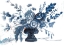 Picture of BLUE FLORAL IN VASE