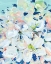 Picture of WHITE ORCHIDS ON BLUE