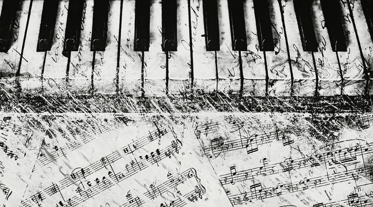 Picture of BLACK AND WHITE PIANO KEYS