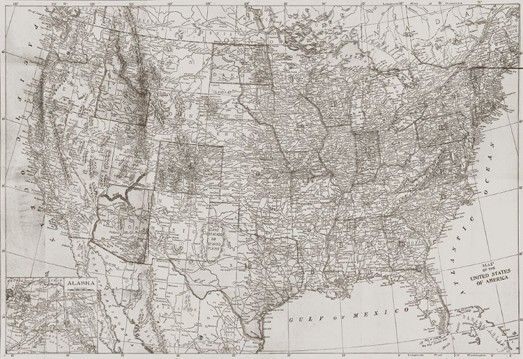 Picture of NATURAL US MAP