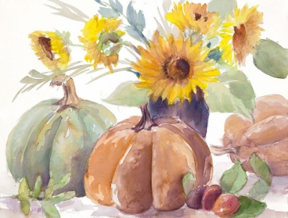 Picture of TAWNY SUNFLOWERS AND PUMPKINS