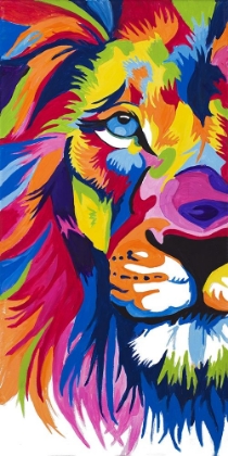 Picture of COLORFUL LION PORTRAIT