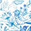 Picture of BIRDS IN BLUE II