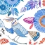 Picture of BIRD WITH FLOWERS I