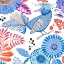Picture of BIRD WITH FLOWERS II