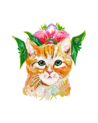 Picture of CAT WITH FLOWER CROWN