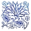 Picture of JODHPUR BLUES ON WHITE I