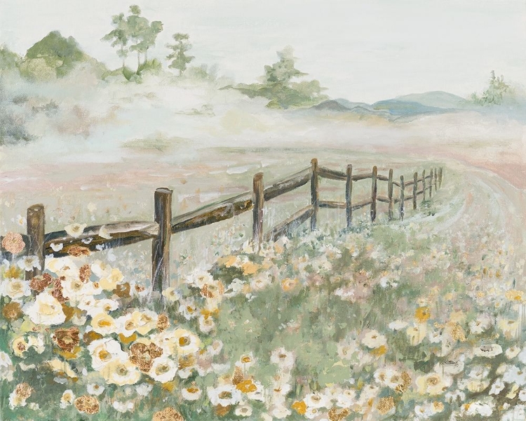 Picture of FENCE WITH FLOWERS
