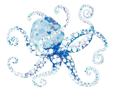 Picture of AZUL DOTTED OCTOPUS I