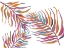 Picture of COLORFUL PALM LEAVES II