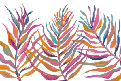 Picture of COLORFUL PALM LEAVES IV